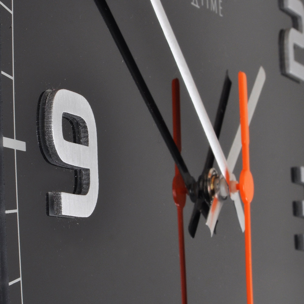 Buy Classy Wall Clock Square Black Online Purely Wall Clocks